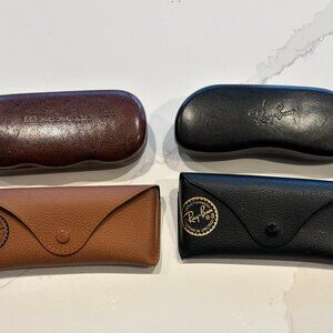 Lot of 4 Eye Glass Cases - 3 Ray-Ban 1 Misc